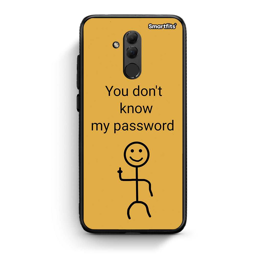 Huawei Mate 20 Lite My Password Θήκη από τη Smartfits με σχέδιο στο πίσω μέρος και μαύρο περίβλημα | Smartphone case with colorful back and black bezels by Smartfits