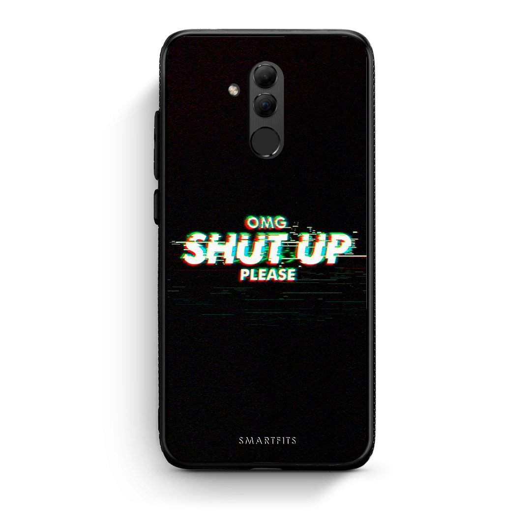 Huawei Mate 20 Lite OMG ShutUp θήκη από τη Smartfits με σχέδιο στο πίσω μέρος και μαύρο περίβλημα | Smartphone case with colorful back and black bezels by Smartfits
