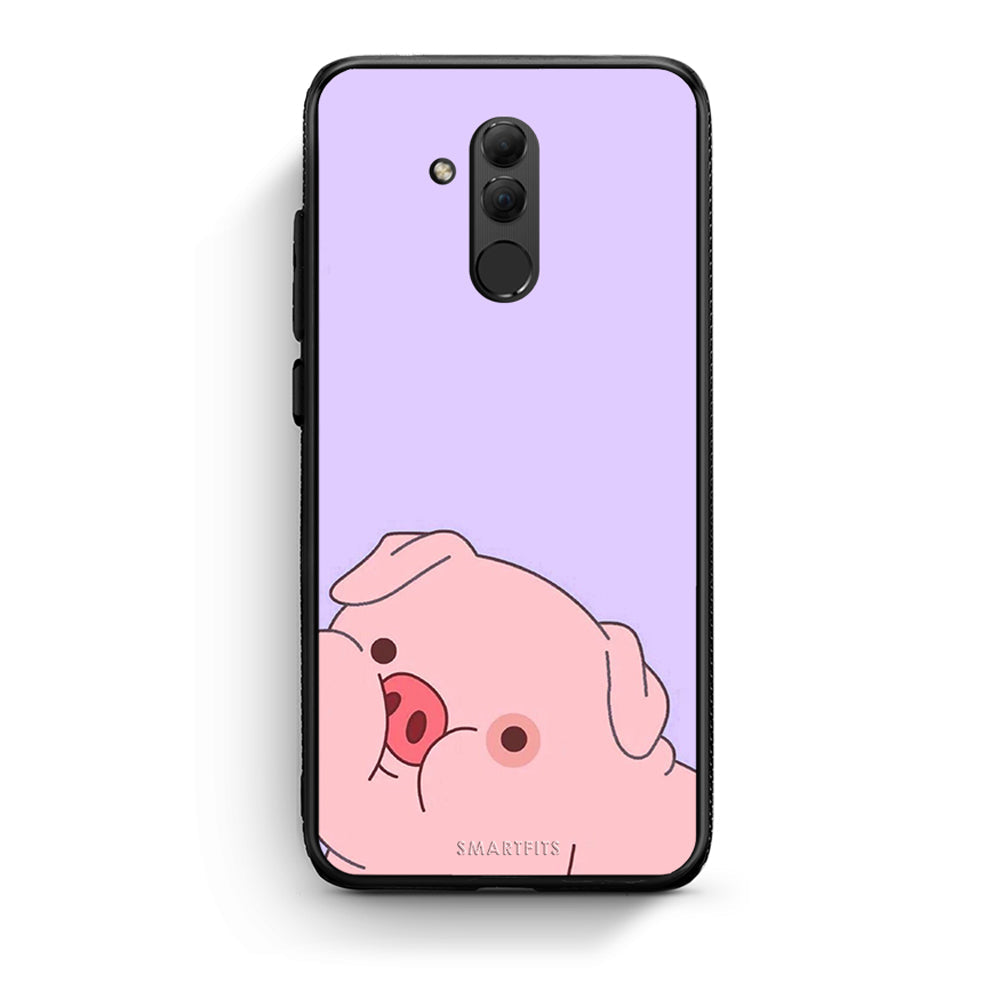 Huawei Mate 20 Lite Pig Love 2 Θήκη Αγίου Βαλεντίνου από τη Smartfits με σχέδιο στο πίσω μέρος και μαύρο περίβλημα | Smartphone case with colorful back and black bezels by Smartfits