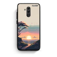Thumbnail for Huawei Mate 20 Lite Pixel Sunset Θήκη από τη Smartfits με σχέδιο στο πίσω μέρος και μαύρο περίβλημα | Smartphone case with colorful back and black bezels by Smartfits
