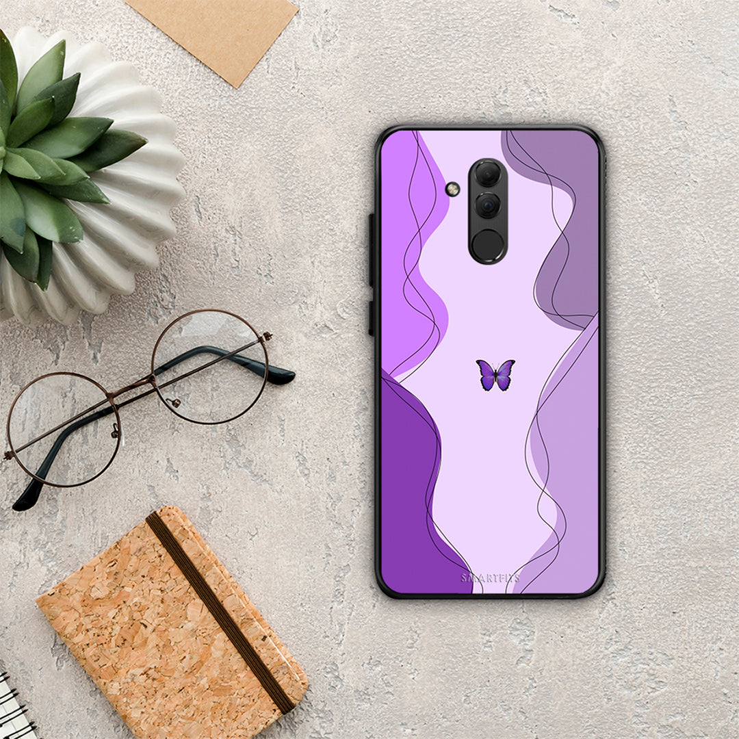 Purple Mariposa - Huawei Mate 20 Lite case