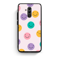 Thumbnail for Huawei Mate 20 Lite Smiley Faces θήκη από τη Smartfits με σχέδιο στο πίσω μέρος και μαύρο περίβλημα | Smartphone case with colorful back and black bezels by Smartfits