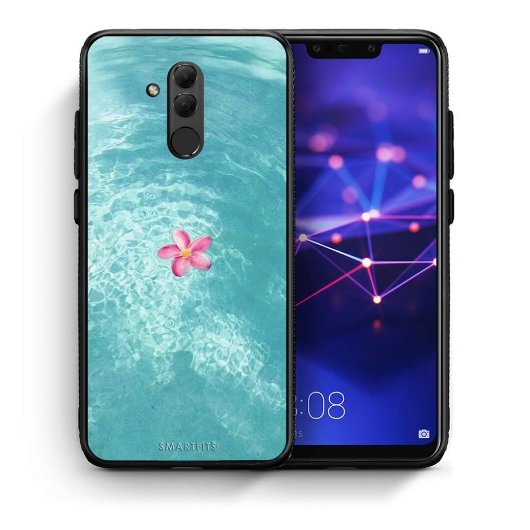 Θήκη Huawei Mate 20 Lite Water Flower από τη Smartfits με σχέδιο στο πίσω μέρος και μαύρο περίβλημα | Huawei Mate 20 Lite Water Flower case with colorful back and black bezels