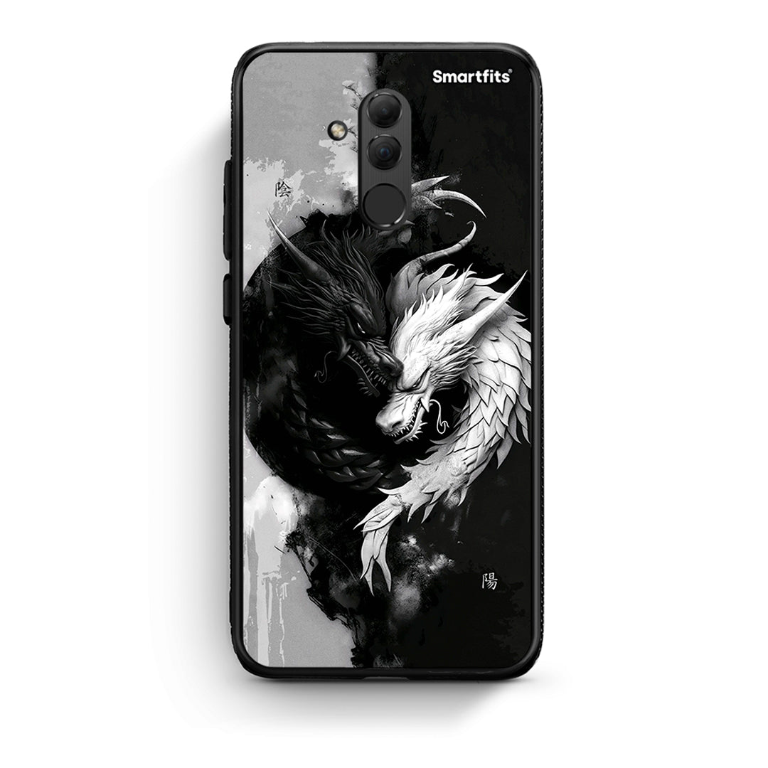 Huawei Mate 20 Lite Yin Yang Θήκη από τη Smartfits με σχέδιο στο πίσω μέρος και μαύρο περίβλημα | Smartphone case with colorful back and black bezels by Smartfits