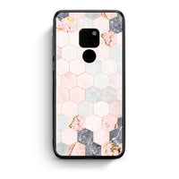 Thumbnail for 4 - Huawei Mate 20 Hexagon Pink Marble case, cover, bumper
