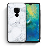 Thumbnail for Θήκη Huawei Mate 20 Queen Marble από τη Smartfits με σχέδιο στο πίσω μέρος και μαύρο περίβλημα | Huawei Mate 20 Queen Marble case with colorful back and black bezels