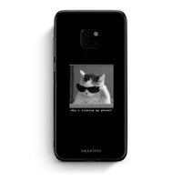 Thumbnail for Huawei Mate 20 Meme Cat θήκη από τη Smartfits με σχέδιο στο πίσω μέρος και μαύρο περίβλημα | Smartphone case with colorful back and black bezels by Smartfits