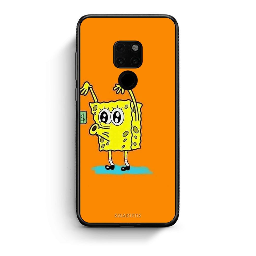 Huawei Mate 20 No Money 2 Θήκη Αγίου Βαλεντίνου από τη Smartfits με σχέδιο στο πίσω μέρος και μαύρο περίβλημα | Smartphone case with colorful back and black bezels by Smartfits