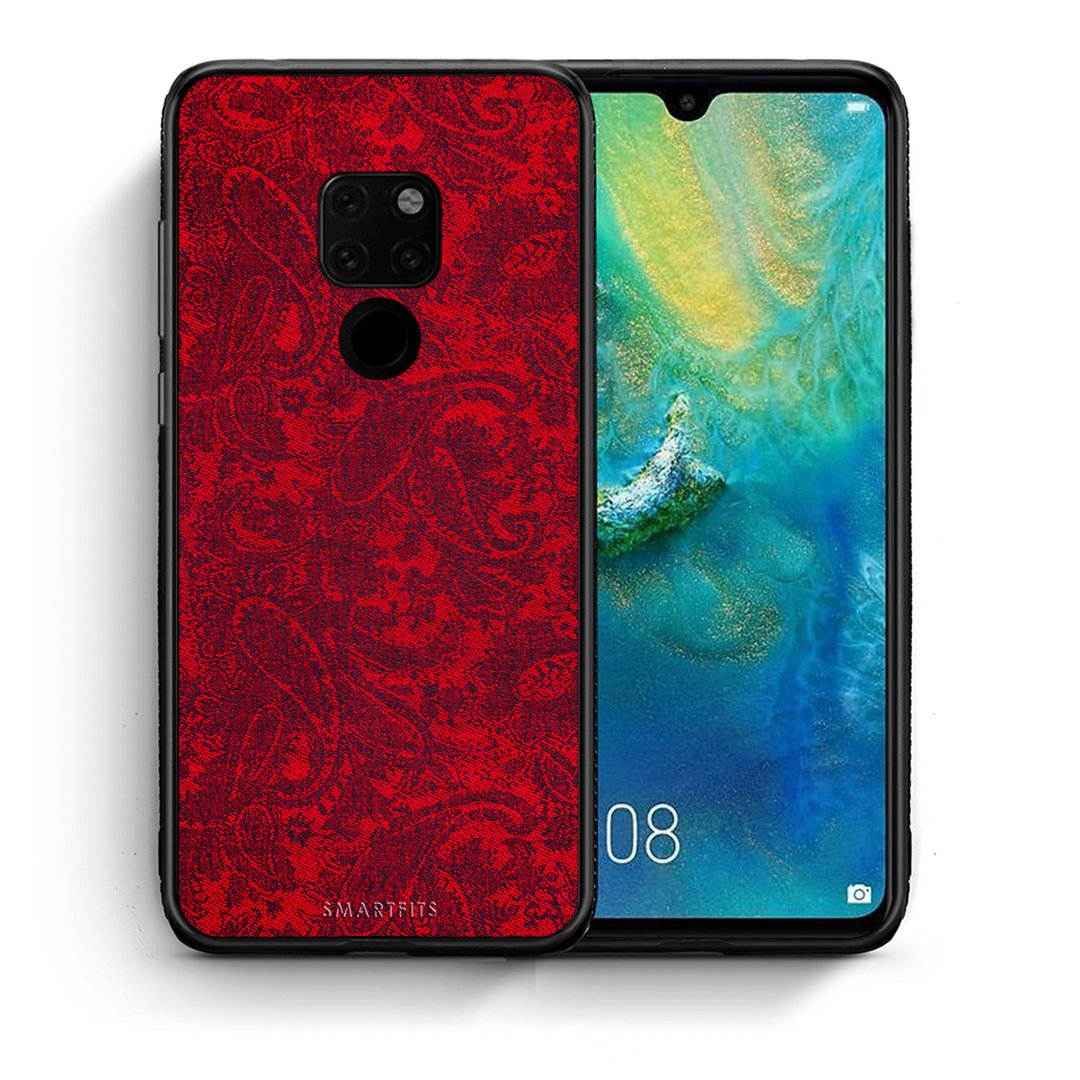 Θήκη Huawei Mate 20 Paisley Cashmere από τη Smartfits με σχέδιο στο πίσω μέρος και μαύρο περίβλημα | Huawei Mate 20 Paisley Cashmere case with colorful back and black bezels