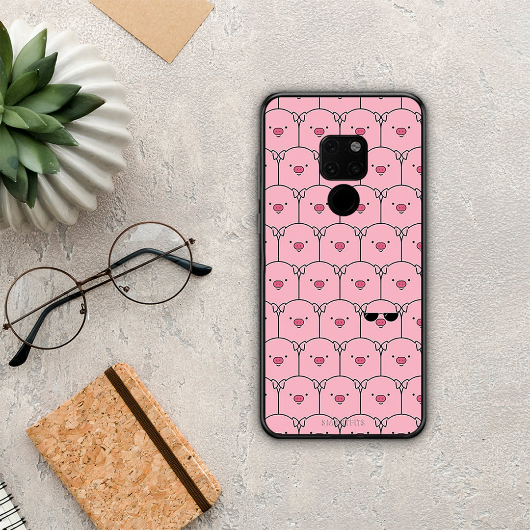 Pig Glasses - Huawei Mate 20 case