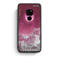 Thumbnail for Huawei Mate 20 Pink Moon Θήκη από τη Smartfits με σχέδιο στο πίσω μέρος και μαύρο περίβλημα | Smartphone case with colorful back and black bezels by Smartfits