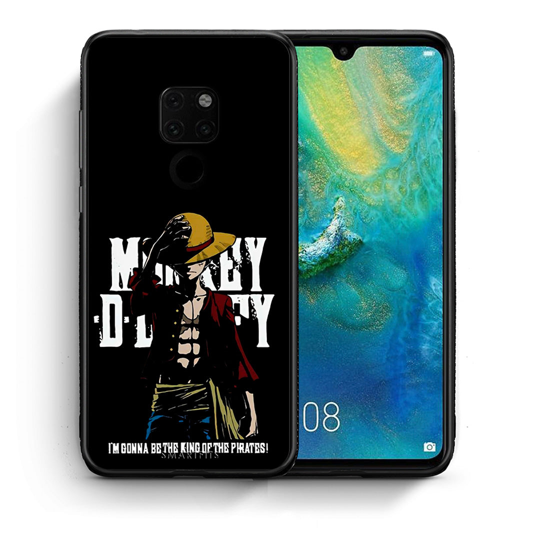 Θήκη Huawei Mate 20 Pirate King από τη Smartfits με σχέδιο στο πίσω μέρος και μαύρο περίβλημα | Huawei Mate 20 Pirate King case with colorful back and black bezels