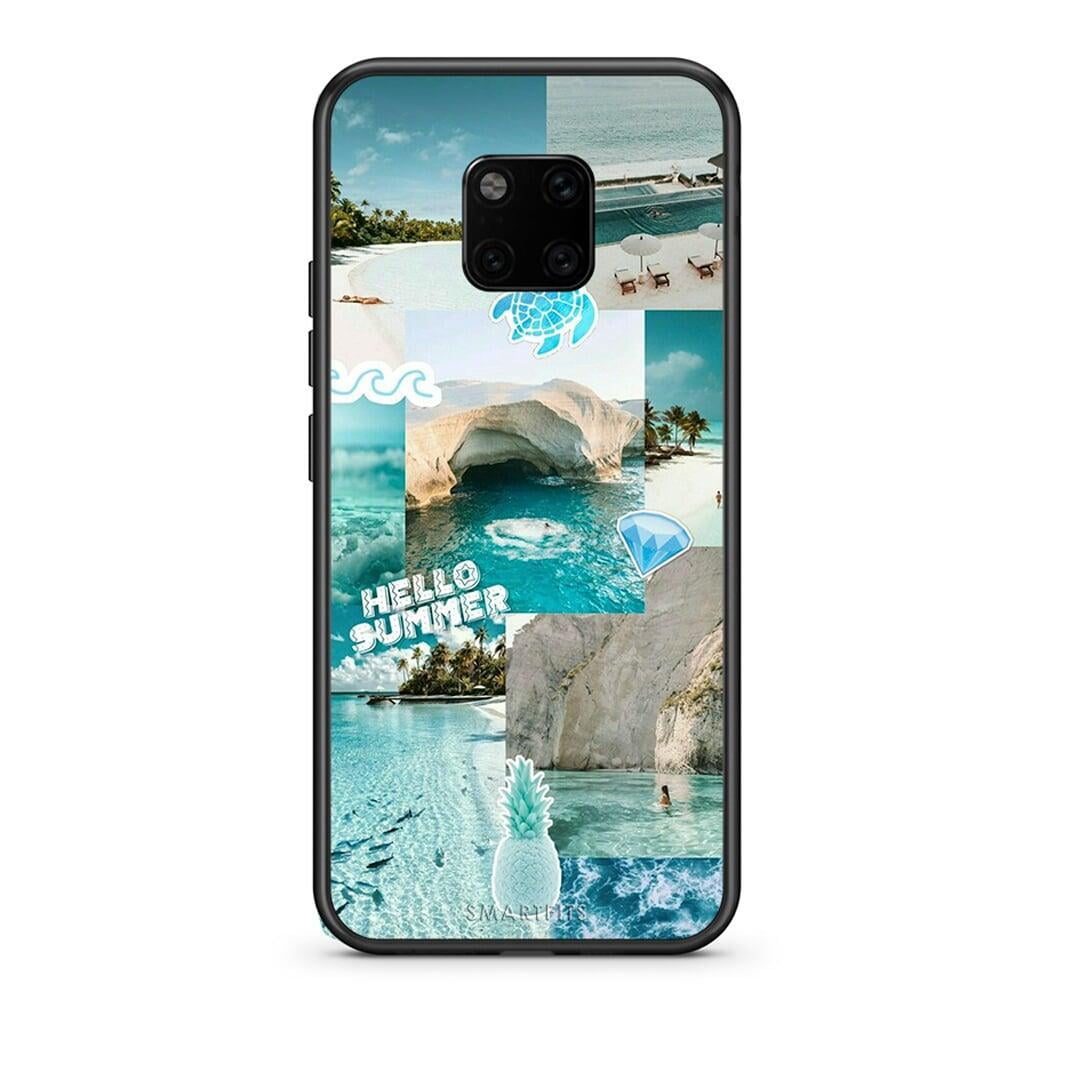Huawei Mate 20 Pro Aesthetic Summer Θήκη από τη Smartfits με σχέδιο στο πίσω μέρος και μαύρο περίβλημα | Smartphone case with colorful back and black bezels by Smartfits