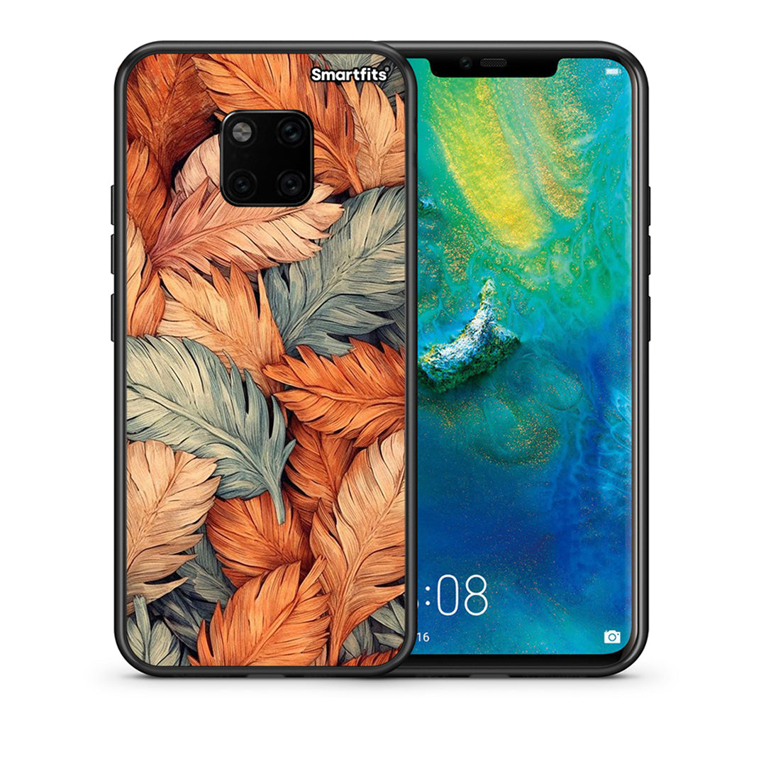 Θήκη Huawei Mate 20 Pro Autumn Leaves από τη Smartfits με σχέδιο στο πίσω μέρος και μαύρο περίβλημα | Huawei Mate 20 Pro Autumn Leaves case with colorful back and black bezels