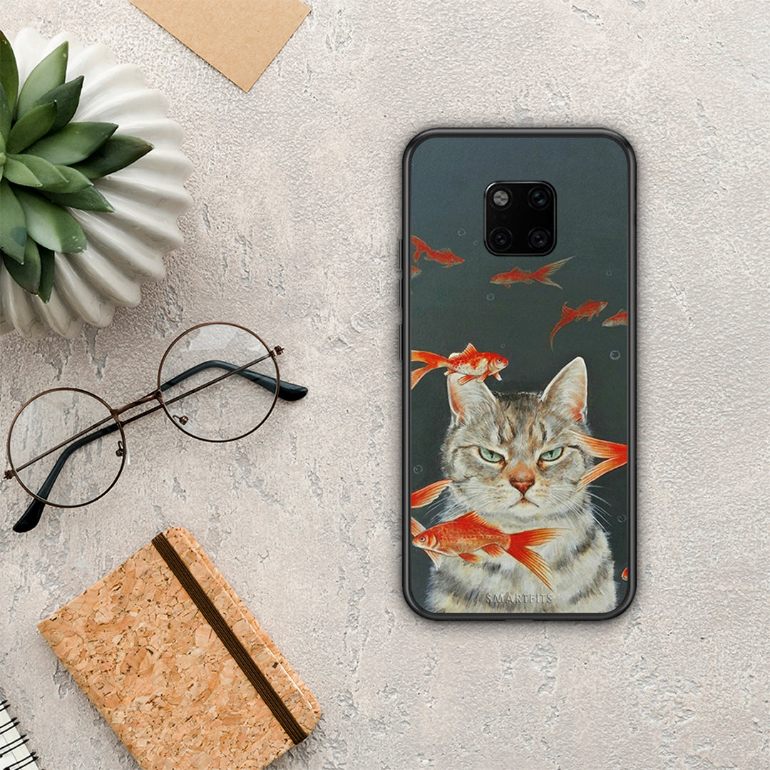 Cat Goldfish - Huawei Mate 20 Pro case