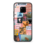 Thumbnail for Huawei Mate 20 Pro Collage Bitchin Θήκη Αγίου Βαλεντίνου από τη Smartfits με σχέδιο στο πίσω μέρος και μαύρο περίβλημα | Smartphone case with colorful back and black bezels by Smartfits