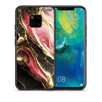 Thumbnail for Θήκη Huawei Mate 20 Pro Glamorous Pink Marble από τη Smartfits με σχέδιο στο πίσω μέρος και μαύρο περίβλημα | Huawei Mate 20 Pro Glamorous Pink Marble case with colorful back and black bezels