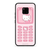 Thumbnail for Huawei Mate 20 Pro Hello Kitten Θήκη Αγίου Βαλεντίνου από τη Smartfits με σχέδιο στο πίσω μέρος και μαύρο περίβλημα | Smartphone case with colorful back and black bezels by Smartfits