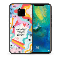 Thumbnail for Θήκη Huawei Mate 20 Pro Manifest Your Vision από τη Smartfits με σχέδιο στο πίσω μέρος και μαύρο περίβλημα | Huawei Mate 20 Pro Manifest Your Vision case with colorful back and black bezels