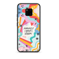 Thumbnail for Huawei Mate 20 Pro Manifest Your Vision θήκη από τη Smartfits με σχέδιο στο πίσω μέρος και μαύρο περίβλημα | Smartphone case with colorful back and black bezels by Smartfits