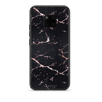 Thumbnail for 4 - Huawei Mate 20 Pro  Black Rosegold Marble case, cover, bumper