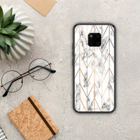 Thumbnail for Marble Gold Geometric - Huawei Mate 20 Pro case