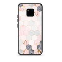 Thumbnail for 4 - Huawei Mate 20 Pro Hexagon Pink Marble case, cover, bumper