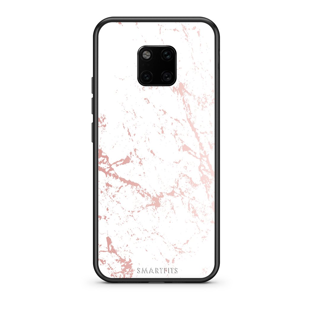 116 - Huawei Mate 20 Pro  Pink Splash Marble case, cover, bumper