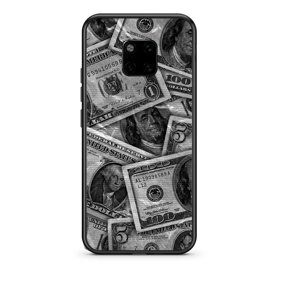 Huawei Mate 20 Pro Money Dollars θήκη από τη Smartfits με σχέδιο στο πίσω μέρος και μαύρο περίβλημα | Smartphone case with colorful back and black bezels by Smartfits