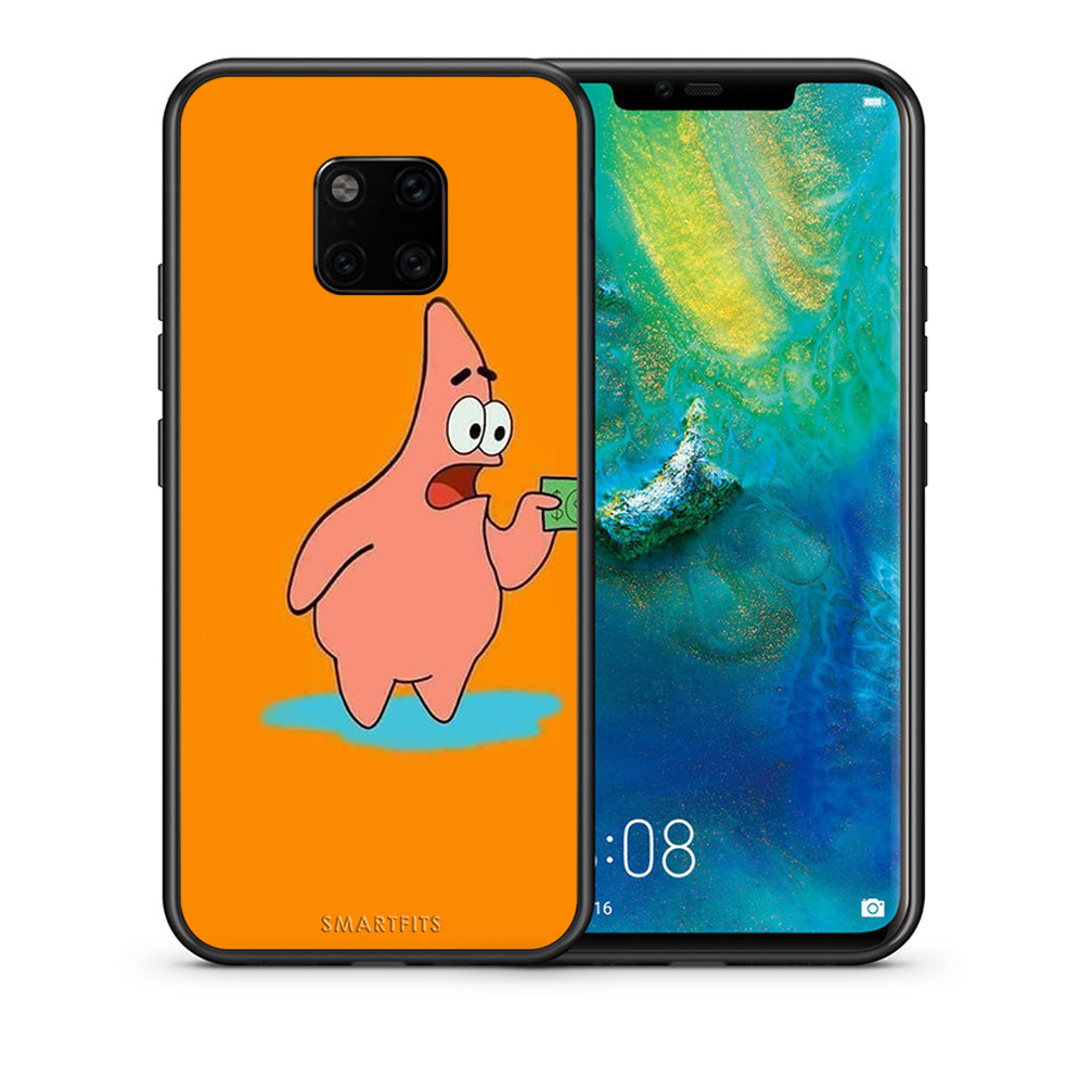 Θήκη Αγίου Βαλεντίνου Huawei Mate 20 Pro No Money 1 από τη Smartfits με σχέδιο στο πίσω μέρος και μαύρο περίβλημα | Huawei Mate 20 Pro No Money 1 case with colorful back and black bezels