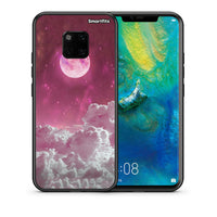 Thumbnail for Θήκη Huawei Mate 20 Pro Pink Moon από τη Smartfits με σχέδιο στο πίσω μέρος και μαύρο περίβλημα | Huawei Mate 20 Pro Pink Moon case with colorful back and black bezels