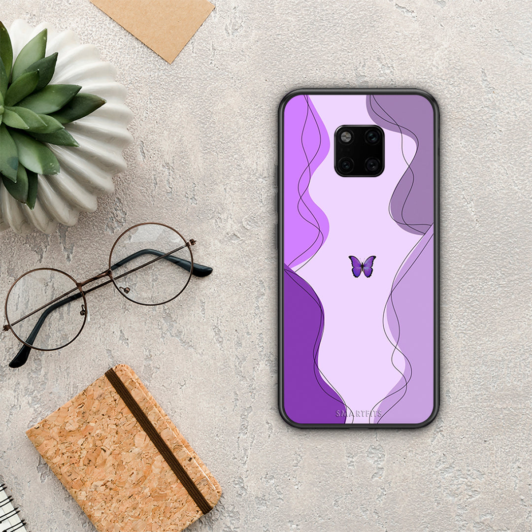 Purple Mariposa - Huawei Mate 20 Pro case