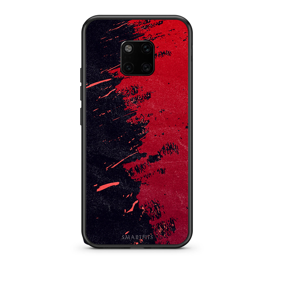 Huawei Mate 20 Pro Red Paint Θήκη Αγίου Βαλεντίνου από τη Smartfits με σχέδιο στο πίσω μέρος και μαύρο περίβλημα | Smartphone case with colorful back and black bezels by Smartfits