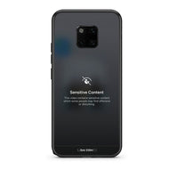 Thumbnail for Huawei Mate 20 Pro Sensitive Content θήκη από τη Smartfits με σχέδιο στο πίσω μέρος και μαύρο περίβλημα | Smartphone case with colorful back and black bezels by Smartfits
