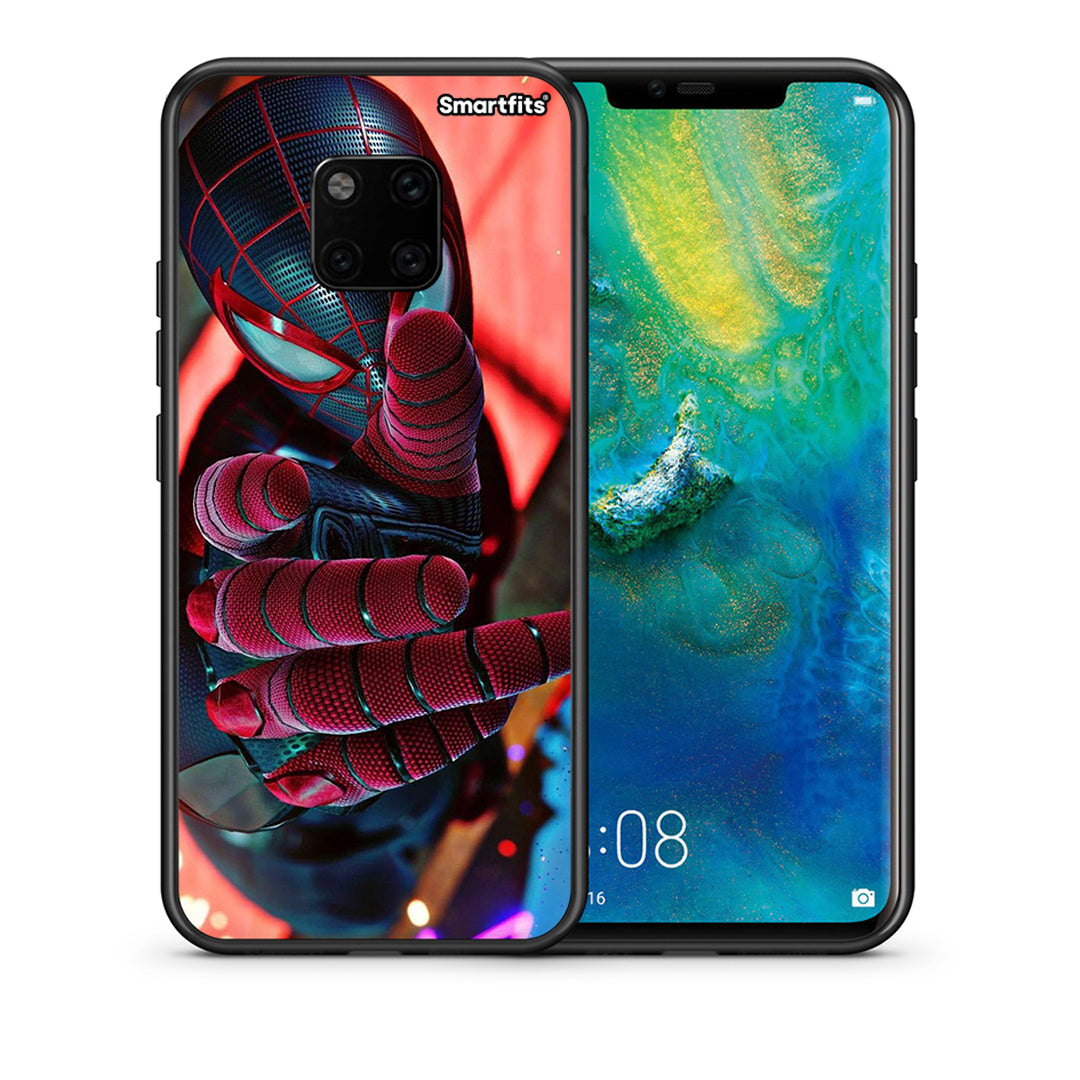 Θήκη Huawei Mate 20 Pro Spider Hand από τη Smartfits με σχέδιο στο πίσω μέρος και μαύρο περίβλημα | Huawei Mate 20 Pro Spider Hand case with colorful back and black bezels