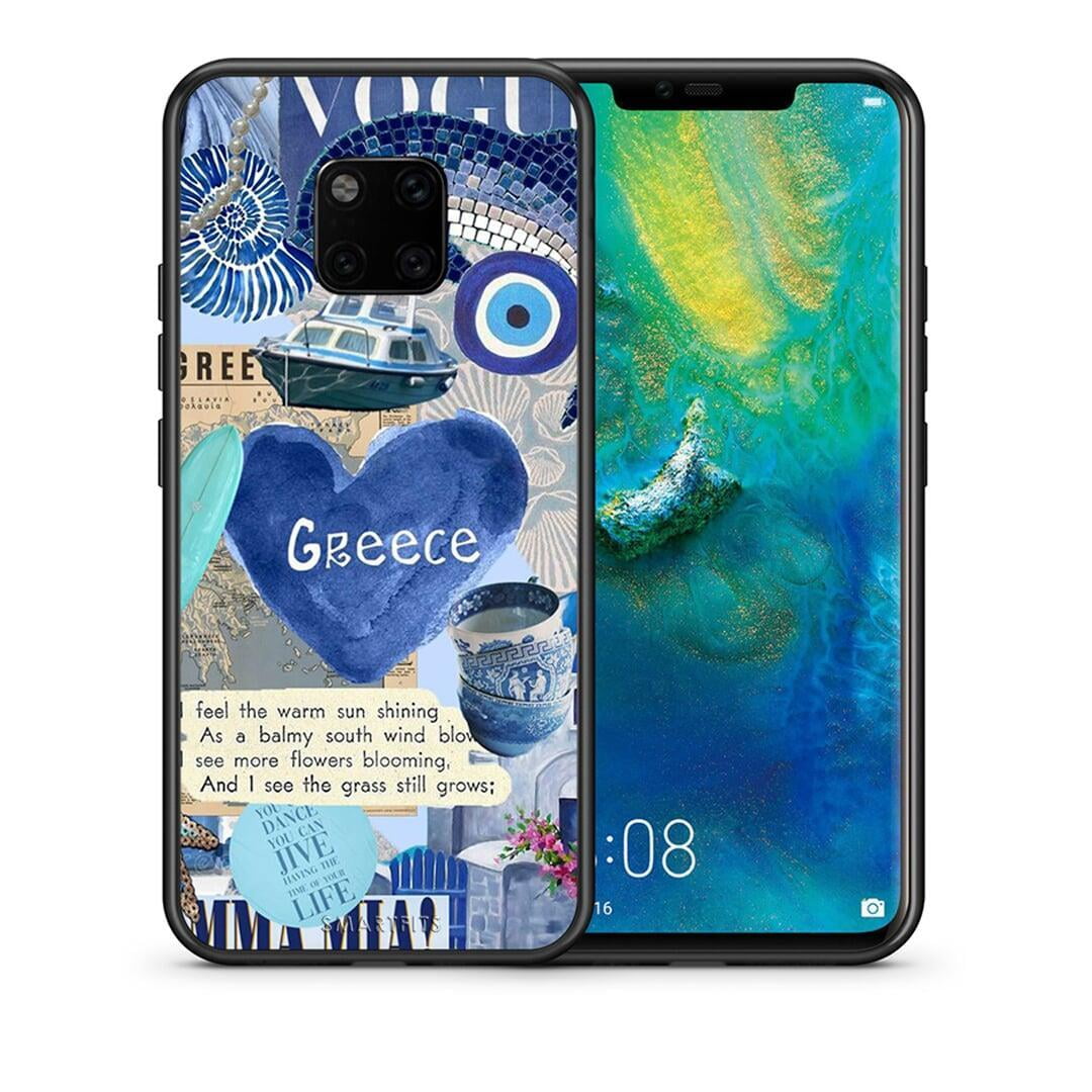 Θήκη Huawei Mate 20 Pro Summer In Greece από τη Smartfits με σχέδιο στο πίσω μέρος και μαύρο περίβλημα | Huawei Mate 20 Pro Summer In Greece case with colorful back and black bezels