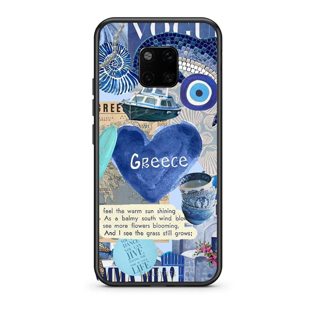 Huawei Mate 20 Pro Summer In Greece Θήκη από τη Smartfits με σχέδιο στο πίσω μέρος και μαύρο περίβλημα | Smartphone case with colorful back and black bezels by Smartfits