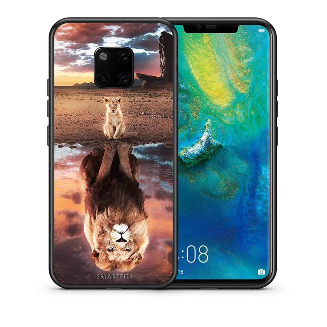 Θήκη Αγίου Βαλεντίνου Huawei Mate 20 Pro Sunset Dreams από τη Smartfits με σχέδιο στο πίσω μέρος και μαύρο περίβλημα | Huawei Mate 20 Pro Sunset Dreams case with colorful back and black bezels