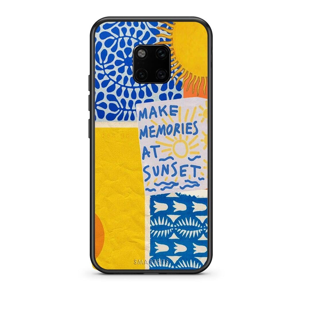 Huawei Mate 20 Pro Sunset Memories Θήκη από τη Smartfits με σχέδιο στο πίσω μέρος και μαύρο περίβλημα | Smartphone case with colorful back and black bezels by Smartfits