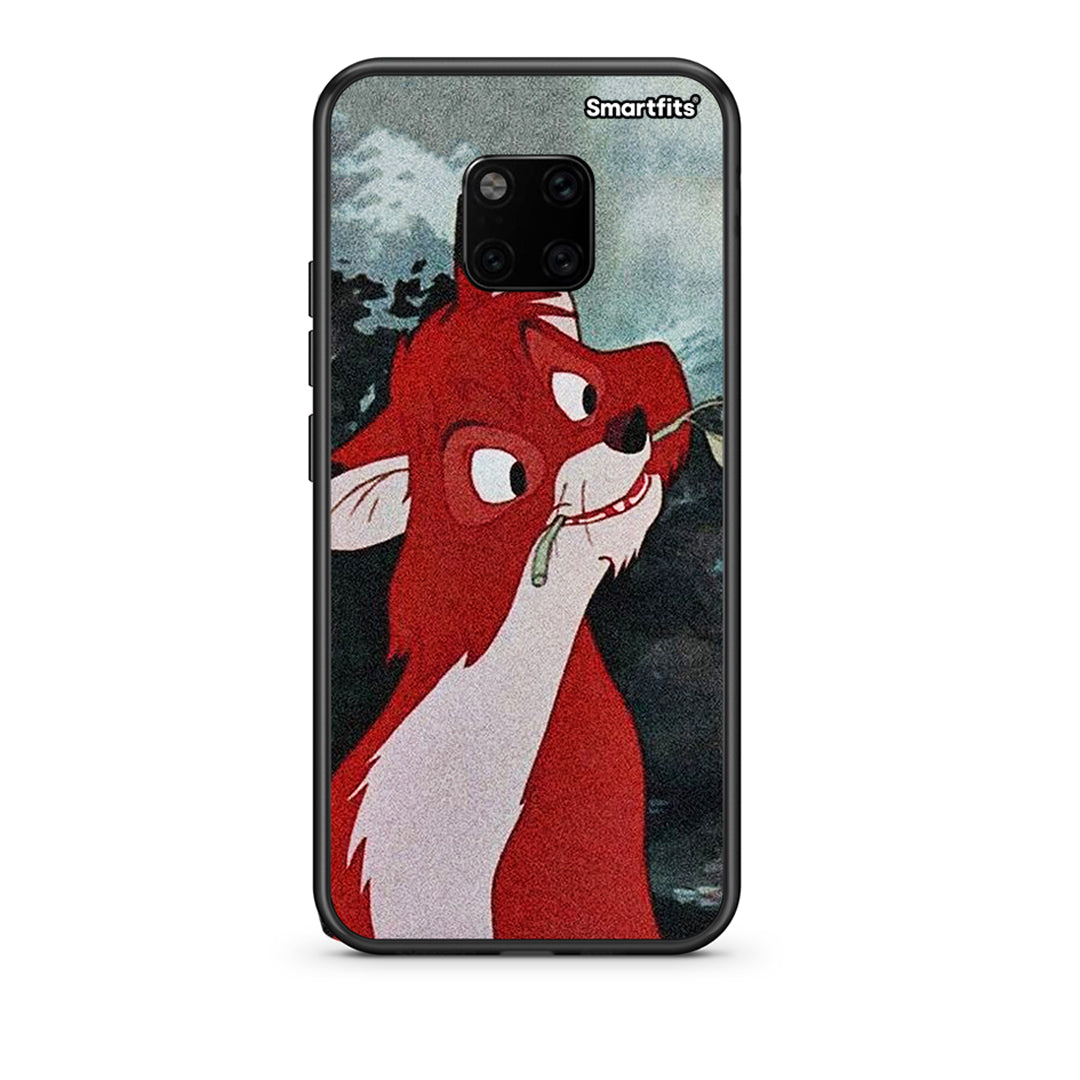 Huawei Mate 20 Pro Tod And Vixey Love 1 θήκη από τη Smartfits με σχέδιο στο πίσω μέρος και μαύρο περίβλημα | Smartphone case with colorful back and black bezels by Smartfits