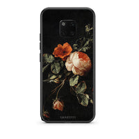 Thumbnail for Huawei Mate 20 Pro Vintage Roses θήκη από τη Smartfits με σχέδιο στο πίσω μέρος και μαύρο περίβλημα | Smartphone case with colorful back and black bezels by Smartfits