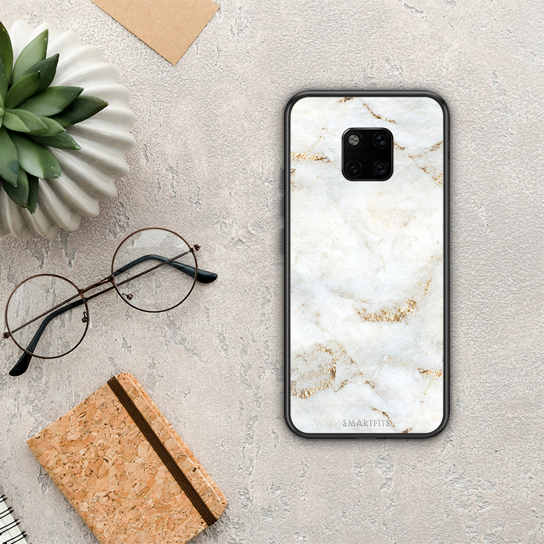 White Gold Marble - Huawei Mate 20 Pro case