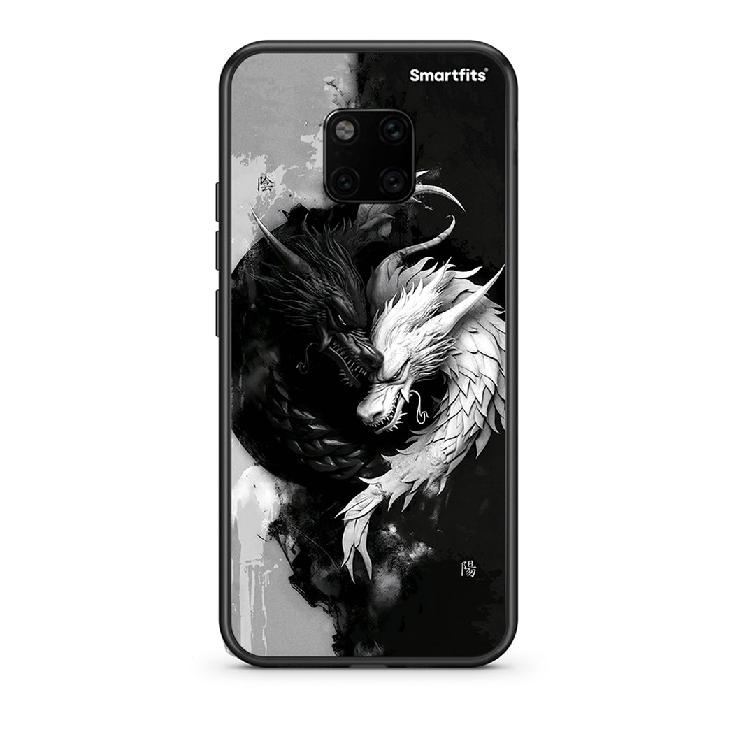 Huawei Mate 20 Pro Yin Yang Θήκη από τη Smartfits με σχέδιο στο πίσω μέρος και μαύρο περίβλημα | Smartphone case with colorful back and black bezels by Smartfits