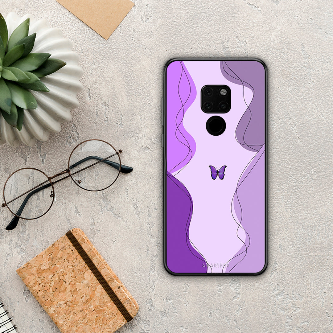 Purple Mariposa - Huawei Mate 20 case