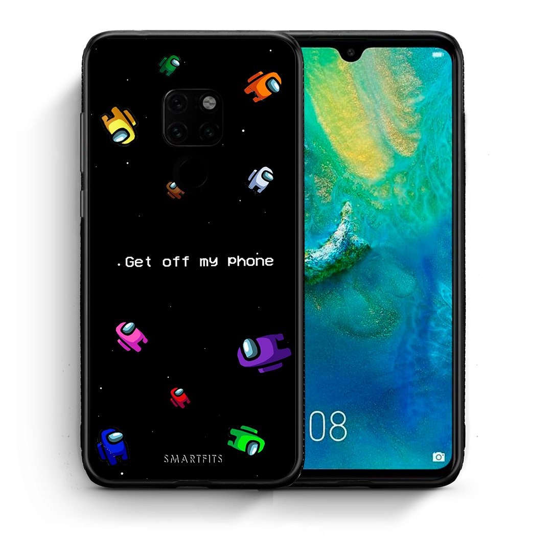 Θήκη Huawei Mate 20 AFK Text από τη Smartfits με σχέδιο στο πίσω μέρος και μαύρο περίβλημα | Huawei Mate 20 AFK Text case with colorful back and black bezels