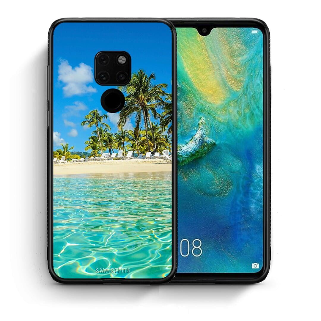 Θήκη Huawei Mate 20 Tropical Vibes από τη Smartfits με σχέδιο στο πίσω μέρος και μαύρο περίβλημα | Huawei Mate 20 Tropical Vibes case with colorful back and black bezels