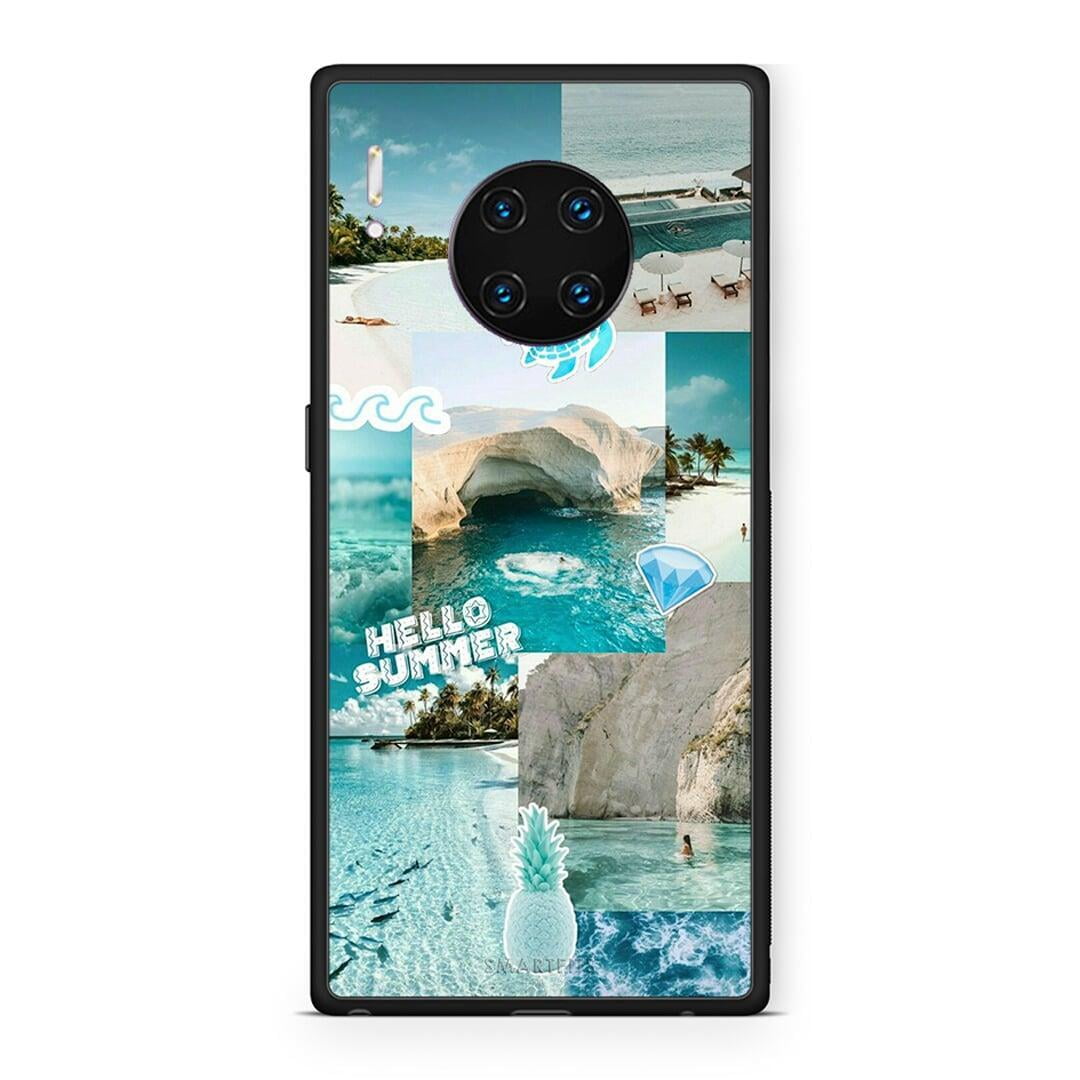 Huawei Mate 30 Pro Aesthetic Summer Θήκη από τη Smartfits με σχέδιο στο πίσω μέρος και μαύρο περίβλημα | Smartphone case with colorful back and black bezels by Smartfits