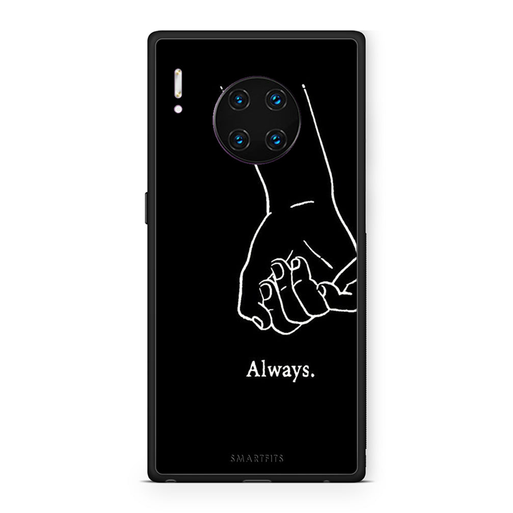 Huawei Mate 30 Pro Always & Forever 1 Θήκη Αγίου Βαλεντίνου από τη Smartfits με σχέδιο στο πίσω μέρος και μαύρο περίβλημα | Smartphone case with colorful back and black bezels by Smartfits