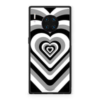 Thumbnail for Huawei Mate 30 Pro Black Hearts θήκη από τη Smartfits με σχέδιο στο πίσω μέρος και μαύρο περίβλημα | Smartphone case with colorful back and black bezels by Smartfits