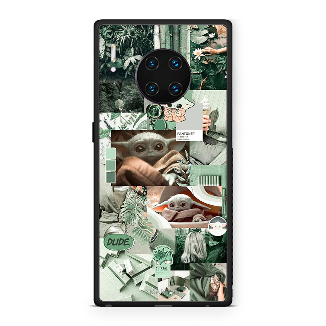 Huawei Mate 30 Pro Collage Dude Θήκη Αγίου Βαλεντίνου από τη Smartfits με σχέδιο στο πίσω μέρος και μαύρο περίβλημα | Smartphone case with colorful back and black bezels by Smartfits